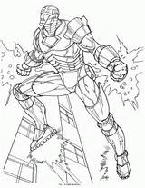 Coloring Iron Man Pages Printable Kids Ironman sketch template