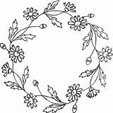 Wreath Flower Clip Floral Drawing Clipart Vector Vintage Flowers Tumblr Transparent Daisy Wreaths Drawings Border Spring Cliparts Simple Script Vintagegraphics sketch template