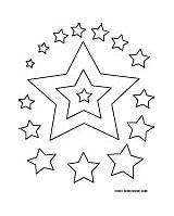 Coloring Stars Patriotic Pages Shapes Usa sketch template