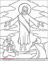 Jesus Praying sketch template