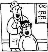 Optometrist Coloring Pages Kids sketch template