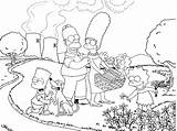 Simpsons Coloring Pages Kids Print Simpson Printable Colouring Funny Krusty Imprimer Coloriage Simple Ecoloring Drawing Justcolor sketch template