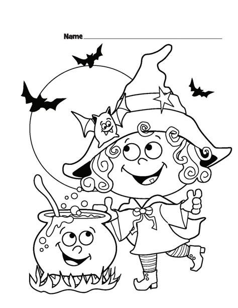 printable witch coloring page crafts  worksheets