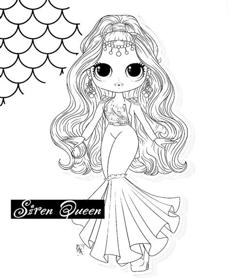 lol doll coloring pages omg kidsworksheetfun