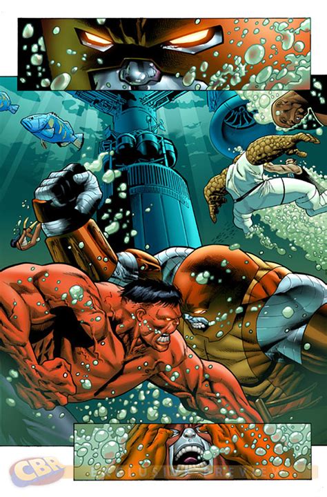 Red Hulk Rulk Vs Colossus Juggernaut Battles Comic