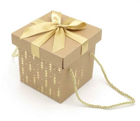 boite cadeau de noel vide coffret cadeau en carton dore