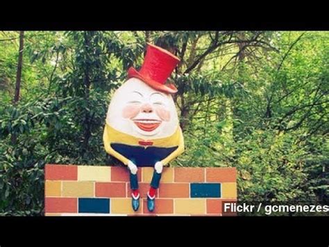 real life humpty dumpty statue falls   wall youtube