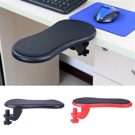office chair rotatable desk attachable abs wrist rest arm support computer table mouse pad plate