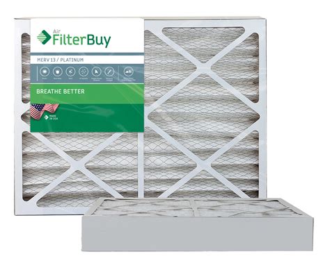 filterbuy xx merv  pleated ac furnace air filter pack