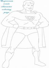 Superman Coloring Comic Character Pdf Open Print  sketch template