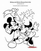 Dot Mickey Mouse Minnie Disney Pages Coloring Printable Disneyclips Gif Choose Board Sheets sketch template