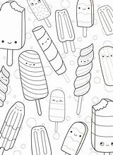 Coloring Pages Cute Kawaii Food Adults Adult Book Sheets Printable Super Yummy Kids Girls Colouring Fresh Stock Color Boyfriend Coloriage sketch template
