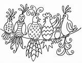Patterns Drawings Birds Bird Drawing Painting Pattern Line Embroidery Rock Paper Trace Gossip Colouring Pages Coloring Designs Vintage Flower Painted sketch template
