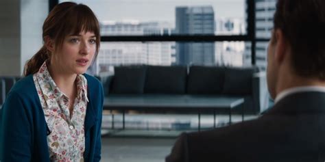 Fifty Shades Of Grey Scene Watch Interview Scene From Fifty Shades Movie