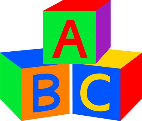 abc baby blocks  clip art