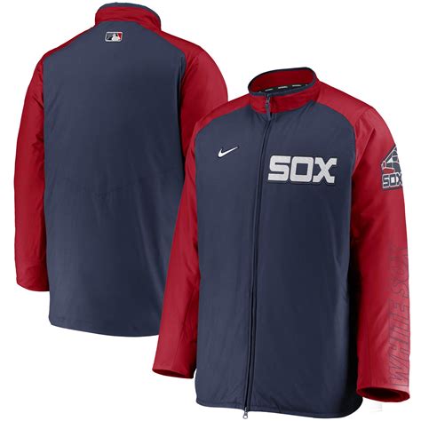 mlb chicago white sox nike authentic collection dugout full zip jacket