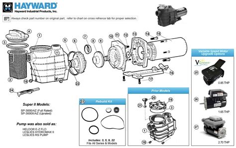 hayward super pump  hp motor parts manual reviewmotorsco
