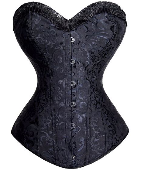 sweetheart corsets women s overbust lace up corsets with appliques