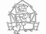 Farm Coloring Pages Animals Activities Crafts Diy Window Looking Through sketch template