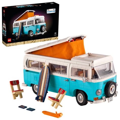 buy lego volkswagen  camper van  building kit build  displayable model version