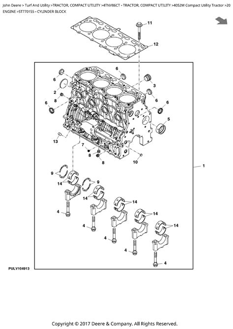 john deere  compact utility tractor parts catalogue manual