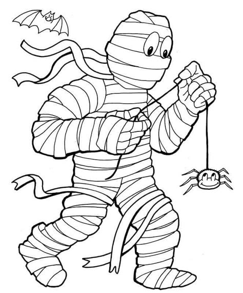 mummy coloring pages printable
