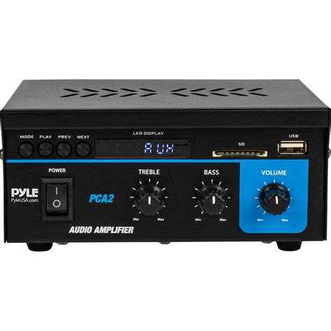 pyle pca mini xw stereo power amplifier