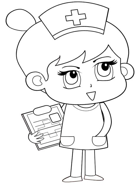 nurse coloring pages coloring home