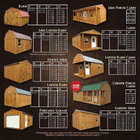 sizes lofted barn cabin shed homes portable