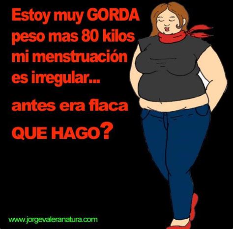 estoy gorda que hago nutricion y ejercicio menstruación irregular