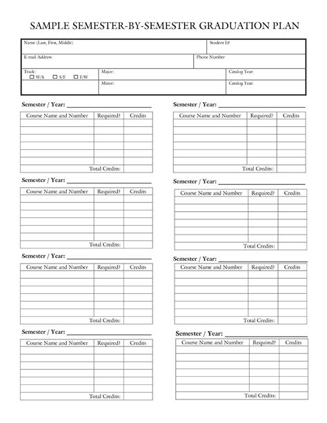 college semester  planner template lovely college  planner