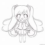 Chibi Coloring Pages Anime Girl Cat Color Printable Getcolorings Colorings Print sketch template