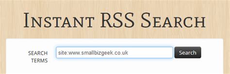 find website rss feeds