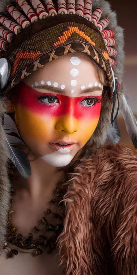 Modern Native Photo Image By Scott Ray Tribal Makeup