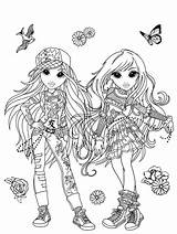 Coloring Pages Moxie Girlz Print sketch template