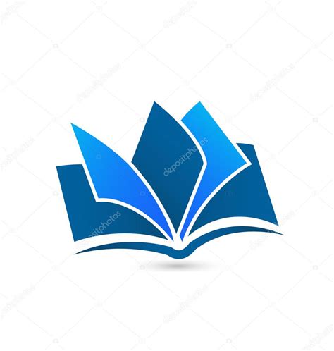 blue book logo vector stock vector image  cglopphy