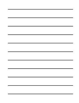 double sided blank lined paper  elizabeths early learners tpt