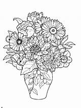 Vase Coloring Flowers Flower Pages Mandala Beautiful Pot Vases Drawing Easy Detailed Kids Drawings Books Some Popular sketch template