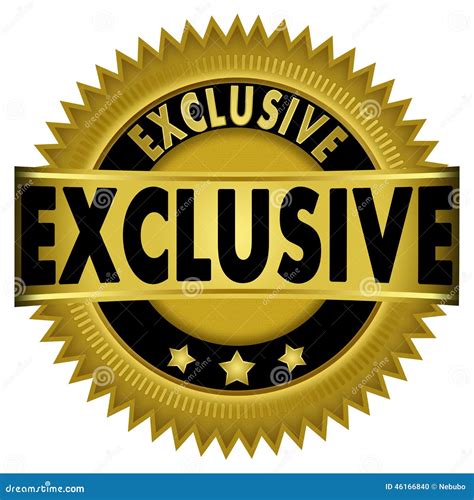 exclusive gold badge stock illustration image