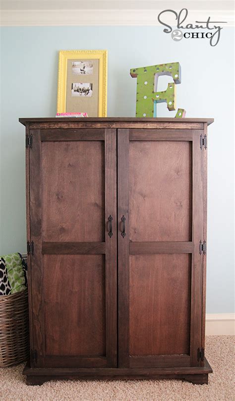 woodwork armoire furniture plans  build  plans