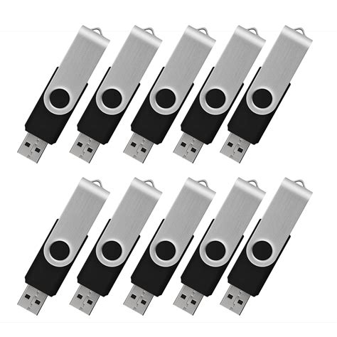 kootion pcs gb usb flash drive memory stick fold storage thumb  drive swivel black