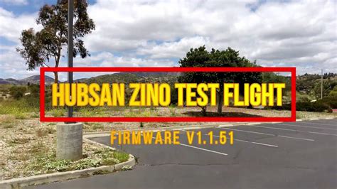 hubsan zino flight test firmware  youtube
