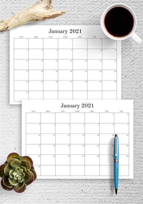 printable calendar    type  month  printable blank monthly calendar