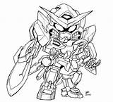 Gundam Exia Lineart Mecha Salvato sketch template