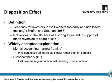 emotions     economic behavior evidence