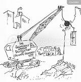 Hazard Industrial Cartoon Cartoons Drawing Funny Destroyed City Construction Demolition Site Sketch Wrecking Comics Coloring Cartoonstock Template Illustrations Ball Illustration sketch template