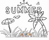 Coloring Pages Summer Printable Winter Kids Seasonal Holidays Holiday sketch template