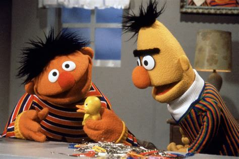 sesame workshop bert  ernie   gay   puppets caffeinated thoughts