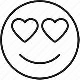 Heart Eyes Smile Emoji Coloring Emoticon Face Pages Happy Icon Sketchite Iconfinder Sketch Template Emoticons Templates sketch template