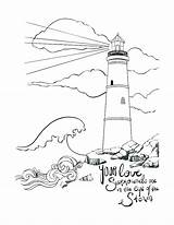 Coloring Lighthouse Pages Romans Bible Adults Realistic Printable Adult Stormy Rock Christian Surrounds Light Jesus Seas Even Year Verse Lipstick sketch template